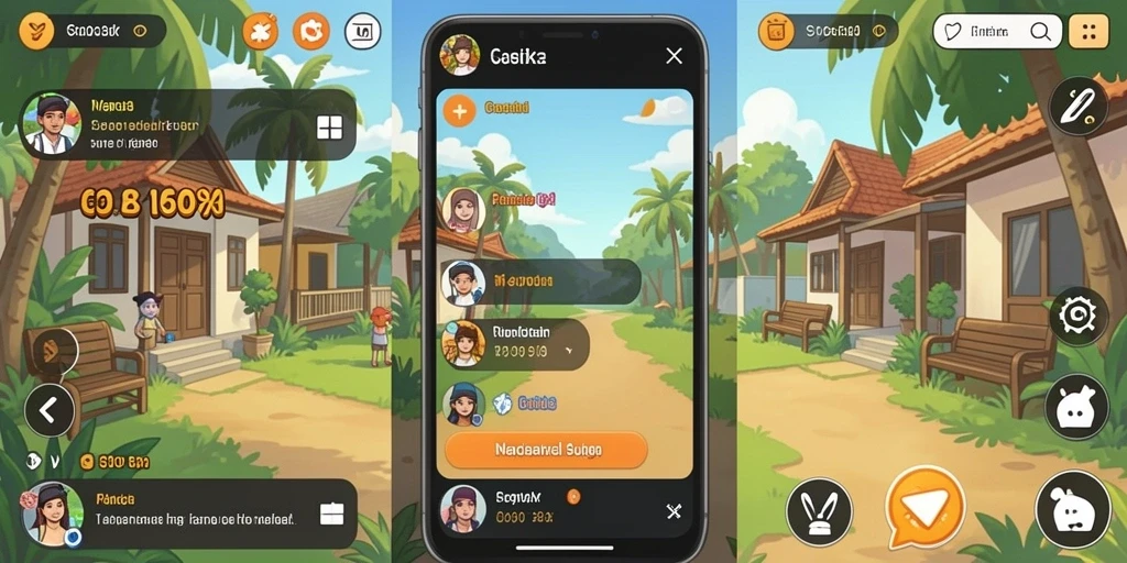 Tampilan antarmuka yang menarik dan modern.
