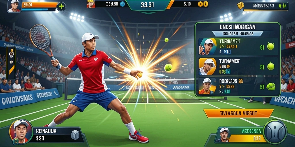 Tampilan grafis yang memukau dari permainan slot.